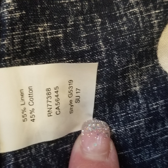 J.Crew Navy and White Polka Dot Top - Picture 6 of 6